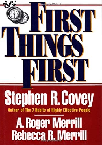 Valuebury - Book - First Things First - Stephen R. Covey