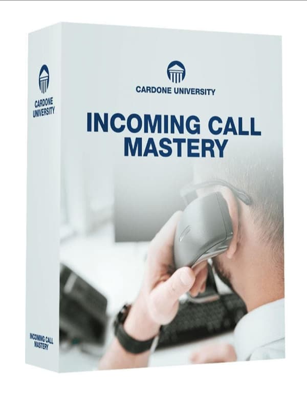 Valuebury - Online Course - Incoming Call Mastery by Grant Cardone