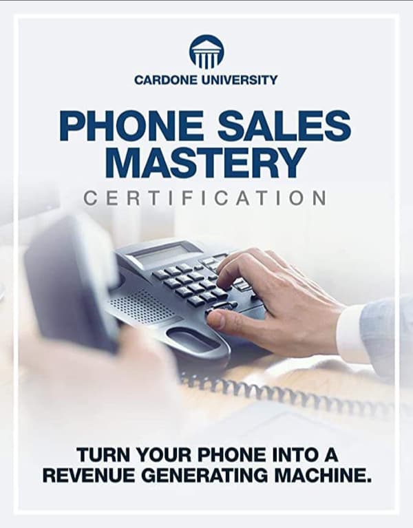 Valuebury - Online Course - Phone Sales Mastery Certification by Grant Cardone